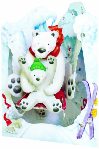 Santoro Interactive 3D Swing Greeting Card, Polar Bear