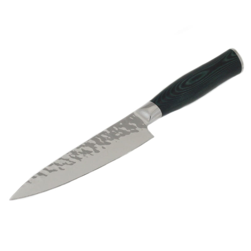 Chef Craft Elite German Utility Knife, 5 inch blade 11 inch in length, Stainless Steel/Black