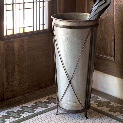 Park Hill Collection ECM80572 Metal Umbrella Planter, 12-inch Diameter