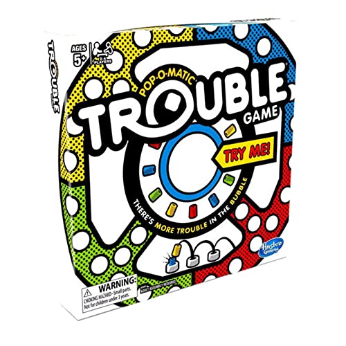 Hasbro Trouble Game for Kids and Adults | with Bonus Monopoly Deal