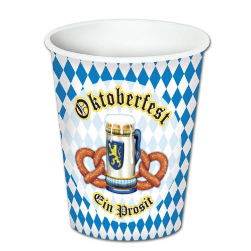 Beistle Oktoberfest Beverage Cups (8/Pkg)