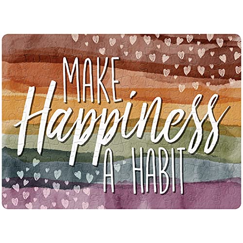 Carson Home 24678 Happiness Gift Boxed Puzzle, 8-inch Length, Iridescent Hardboard