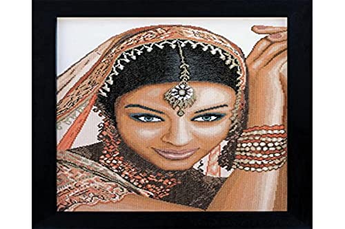 Vervaco Lanarte Z√§hlmusterpackung Indische Frau Counted Cross Stitch Kit: Indian Model (Aida,W), 39 x 49cm, N