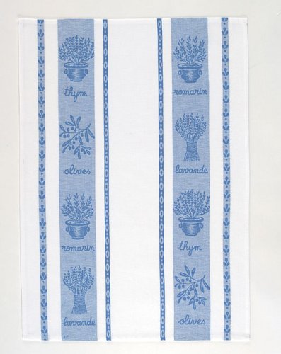 Rushbrookes French Country Tea Towels Blue St Remy