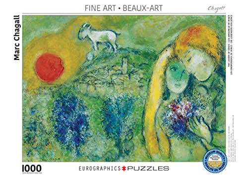 EuroGraphics Marc Chagall Les Amoureux De Vence Puzzle (1000 Piece) (6000-0848)