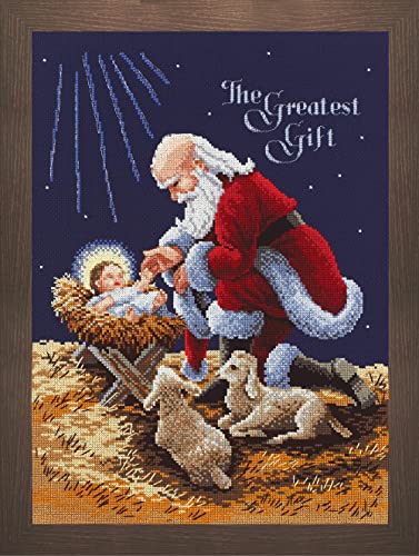 Design Works Crafts Janlynn Counted Cross Stitch Kit, Kneeling Santa