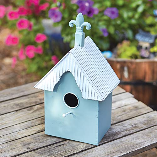 CTW Home Collection 770489 Fleur de Lis Birdhouse, 12.75-inch Height