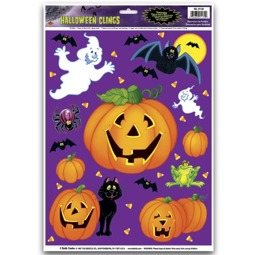 Beistle Pumpkin Patch Clings Party Accessory (1 count) (12/Sh)