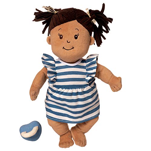 Manhattan Toy Baby Stella Beige with Brown Hair 15" Soft First Baby Doll