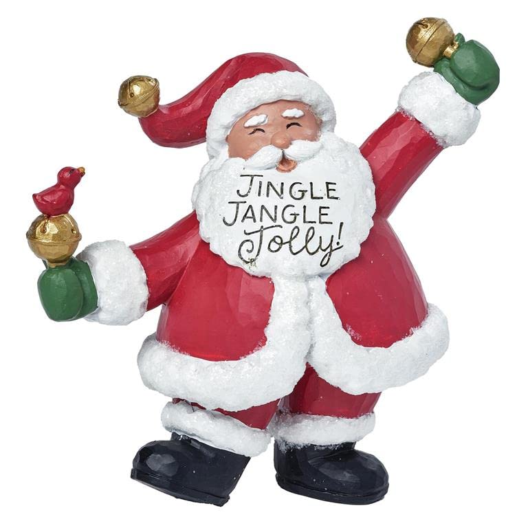 Blossom Bucket Jingle, Jangle, Jolly Santa with Bird