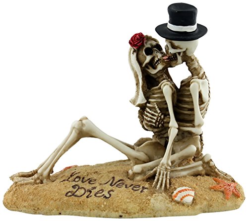 Pacific Trading SUMMIT COLLECTION Beach Lovers - Love Never Dies Collectible Skeleton Themed Figurine