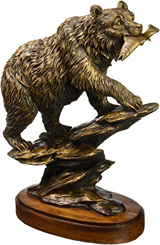 Unison Gifts Bronzed Finish Bear Statue