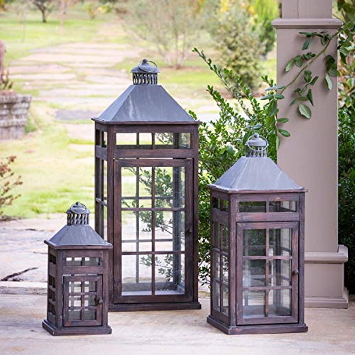 Park Hill Collection ELW82259 Transom Window Lanterns, Set of 3