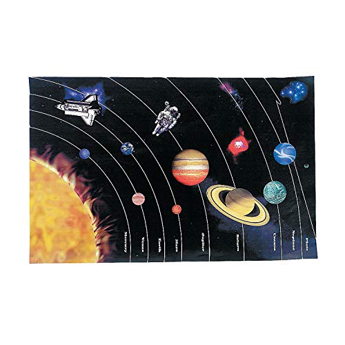 Fun Express Dyo Giant Planet Sticker Scene - 12 Pieces - Educational and Learning Activities for Kids