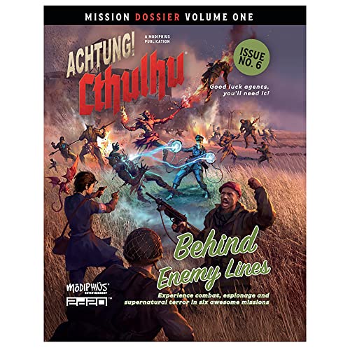 Modiphius Entertainment Achtung! Cthulhu 2d20: Mission Dossier 1 - Behind Enemy Lines - Expansion Book, Roleplaying Game