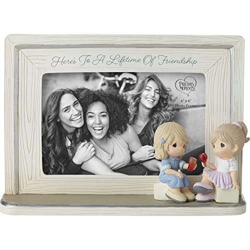 Precious Moments 223405 Here‚Äôs To A Lifetime Of Friendship Resin/Glass Photo Frame