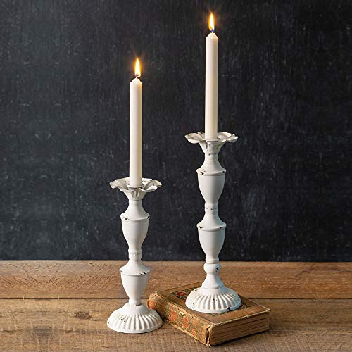 CTW Home Collection 790140 Delilah Metal Candlesticks, Set of 2, 11.50-inch Height