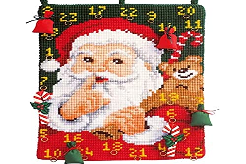 Vervaco Santa Advent Calendar Cross Stitch Kit