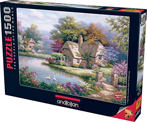 Anatolian Puzzle Perre Group Swan Cottage Jigsaw Puzzle (1500-Piece), Multicolor (PER4529)