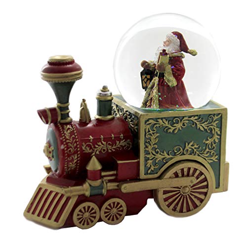 Roman Red SantaTrain Glitterdome 100mm