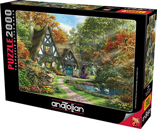 Anatolian Puzzle 2000Piece Jigsaw Puzzle - The Autumn Cottage Jigsaw Puzzle Multicolor