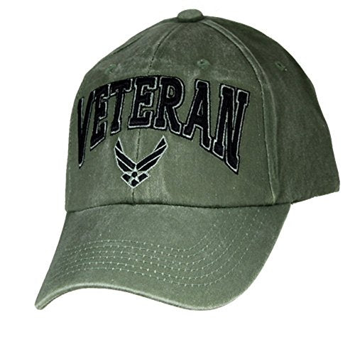 Eagle Crest U.S. Air Force Veteran Cap. OD Green