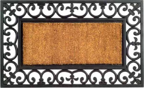Imports Decor Rubber Back Coir Doormat, Country Gate, 18-Inch by 30-Inch