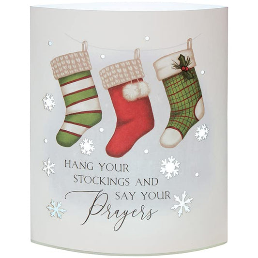 Carson Home Accents Stockings Paper Lantern, 6.5-inch Height
