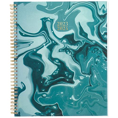 ACCO (School) Cambridge 2023-2024 Planner, Weekly & Monthly Academic, 8-1/2" x 11", Large, Customizable, Acrylic Pour (1667-901A)