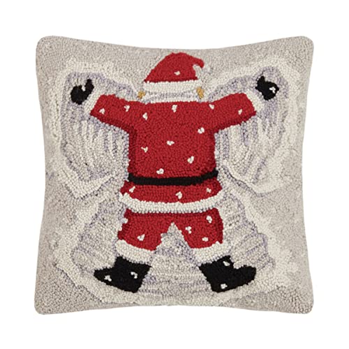 Peking Handicraft 31JES1692C16SQ Santa Snow Angel Holiday Hook Pillow, 16-inch Square