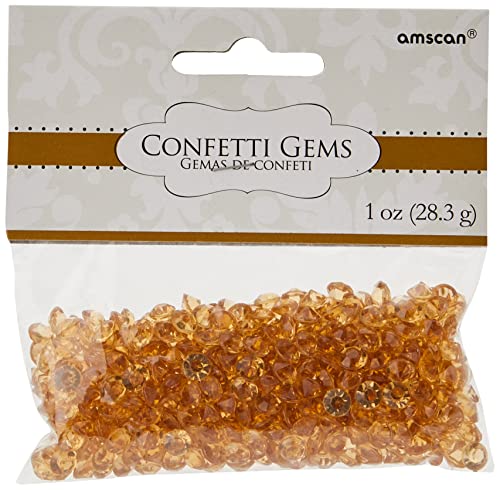 Amscan Gold Confetti Gems | 1 pack | Wedding and Engagement Party