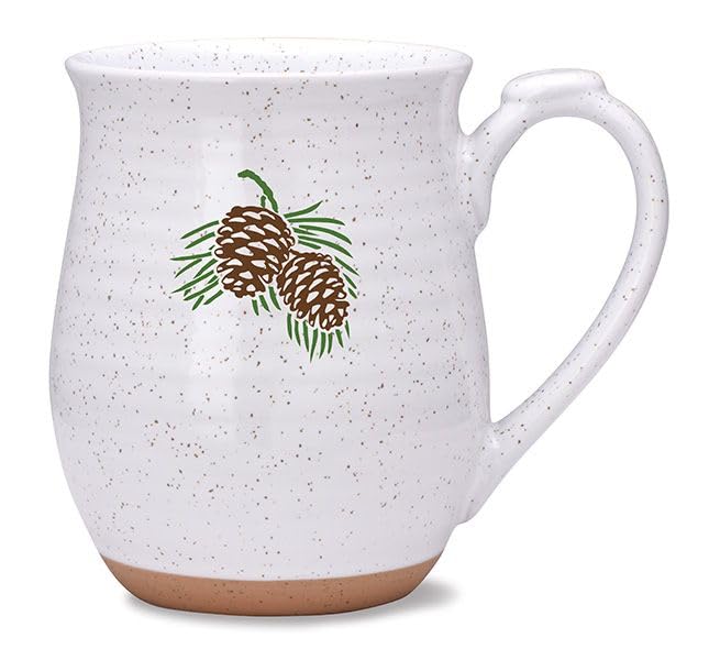 Cape Shore Weekender Coffee Tea Mug Cup, Pine Cone Gifts for Birthday Christmas, 16 Oz