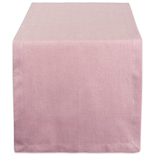 DII Design 100% Cotton Chambray Kitchen Tabletop Collection, Rose, 14x72