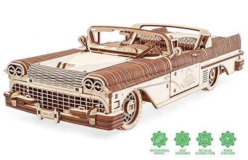 Ukidz UGears Mechanical Wooden 3D Puzzle Model Dream Cabriolet VM-05