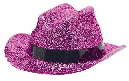 Amscan Glitter Mini Cowboy Hat, Pink