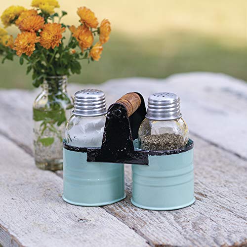 CTW Home Collection 860411 Salt and Pepper Can Caddy, Seafoam