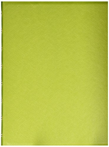 Rediform FILOFAX Refillable Saffiano Notebook, A5 (8.25" x 5") Pear - 112 Cream moveable pages - Index, pocket and page marker (B115035U)