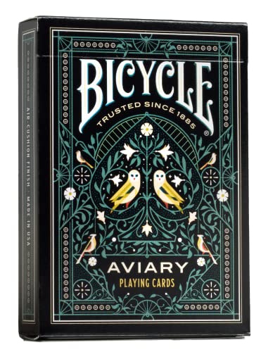 US Playing Card Bicycle Aviary Playing Cards, Teal