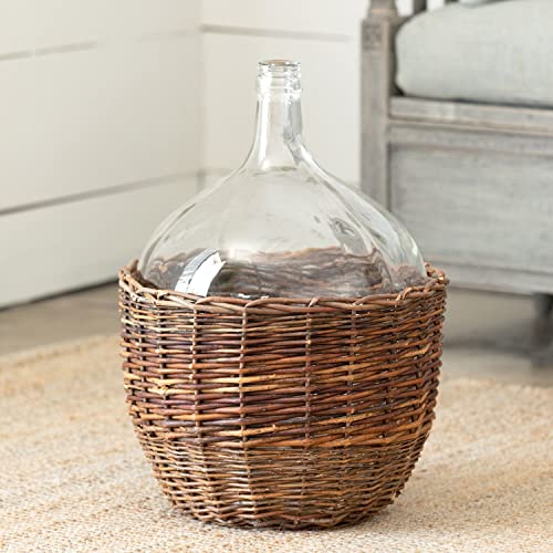 Park Hill Collections ECL81172 Willow Covered Cellar Bottle, 21.5- inch Height