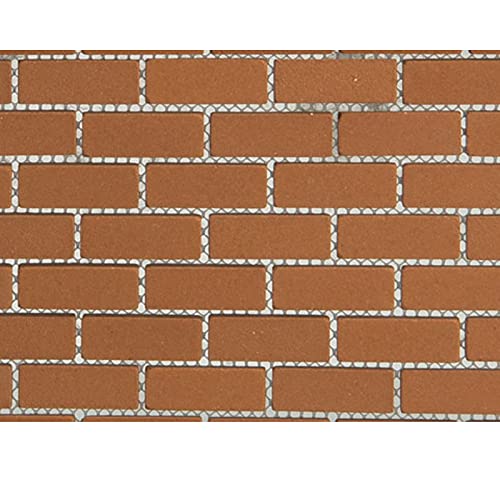 Aztec Imports Town Square Miniatures Dolls House Miniature 1:12 Mesh Sheet of Genuine Kiln-Fired Real Model Bricks