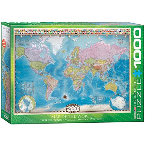 EuroGraphics Map of The World Puzzle (1000-Piece)
