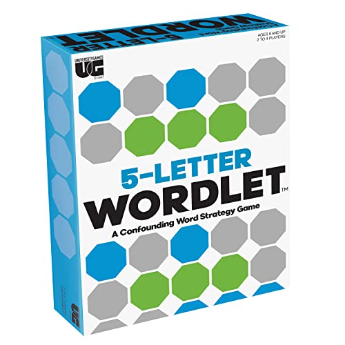 5 Letter Wordlet Game from University Games, Based on The Popular Daily Online Word Puzzle Game, Great for Parties, Family Game Night and More, for 2 to 4 Players Ages 8 and Up