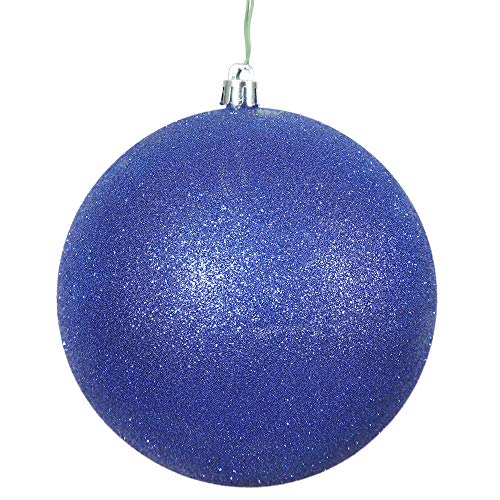 Vickerman 8" Cobalt Glitter Ball Ornament