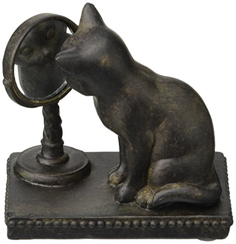 Abbott Collection  Cat Gazing in Mirror Figurine