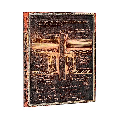Paperblanks | Tesla, Sketch of a Turbine | Embellished Manuscripts Collection | Softcover Flexi | Ultra | Lined | 176 Pg | 100 GSM
