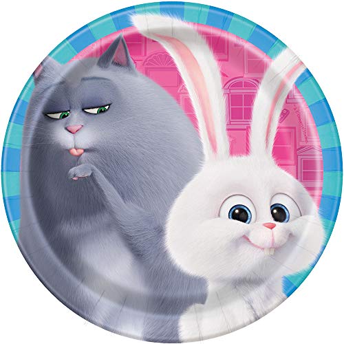 Unique Industries Secret Life of Pets 2 Round Dessert Plates - 8 Pcs