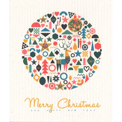 North Ridge Marketing More Joy Christmas Decorations Design Dishcloth, Kitchen Accessories, Holiday Season