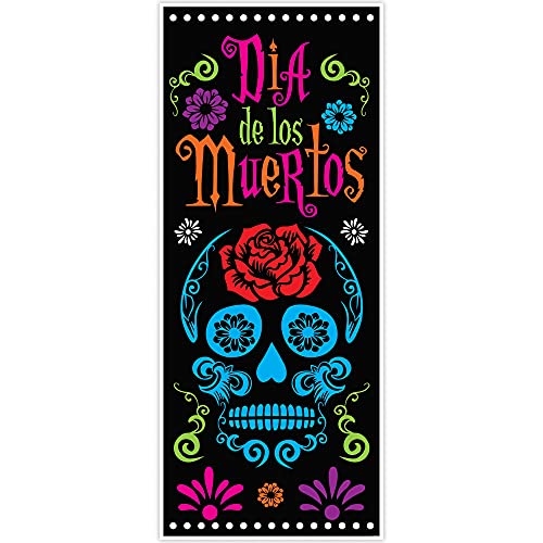 Beistle Day of the Dead Plastic Door Cover- 1 pc.