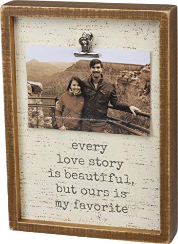 Primitives by Kathy Inset Photo Frame, 8" x 11", Every Love Story is Beautiful