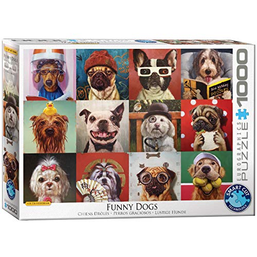 EuroGraphics Funny Dogs by Lucia Heffernan 1000-Piece Puzzle